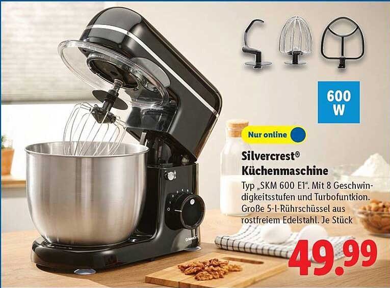 Silvercrest® Küchenmaschine Typ „SKM 600 E1“