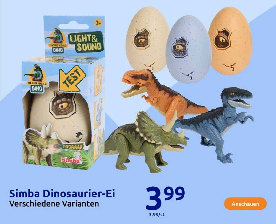 Simba Dinosaurier-Ei - Verschiedene Varianten