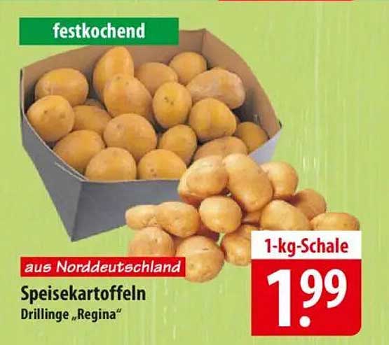 Speisekartoffeln Drillinge „Regina“ 1-kg-Schale