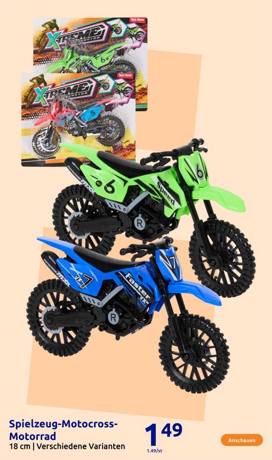 Spielzeug-Motocross-Motorrad 18 cm - Verschiedene Varianten