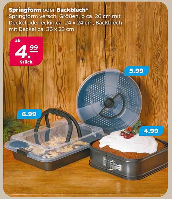 Springform oder Backblech