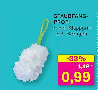 STAUBFANG-PROFI - Inkl. Klappgriff & 5 Bezügen