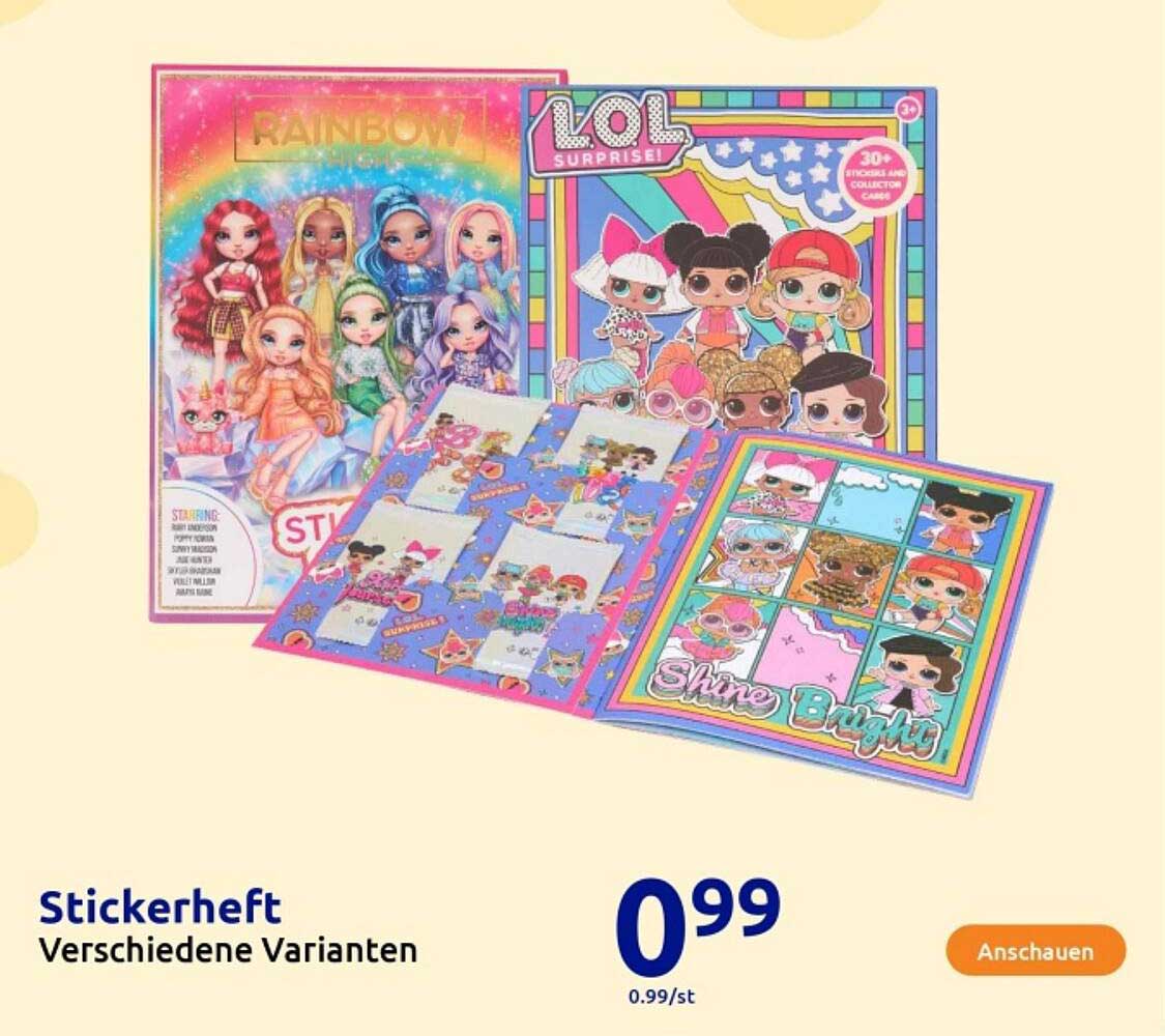Stickerheft Verschiedene Varianten