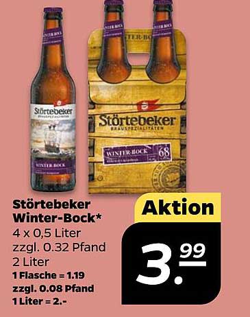 Störtebeker Winter-Bock 4 x 0,5 Liter