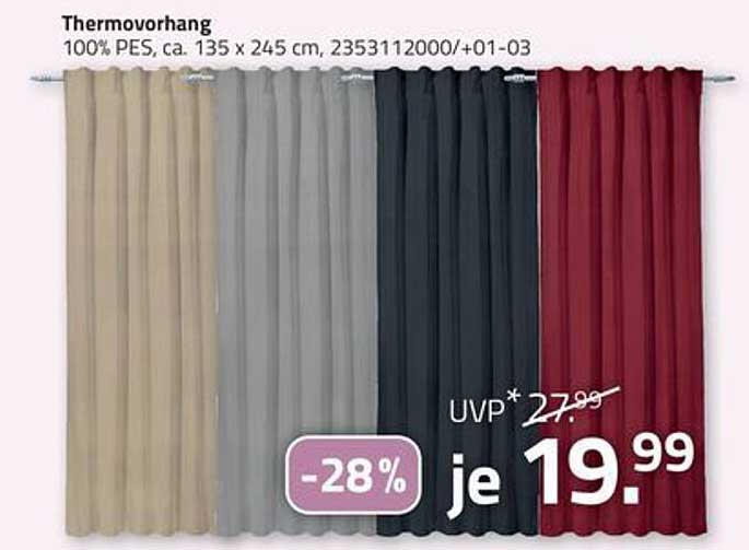 Thermovorhang 100% PES, ca. 135 x 245 cm