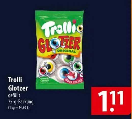 Trolli Glotzer gefüllt 75-g-Packung