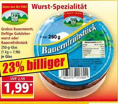 Bauernfrühstück Wurst-Spezialität 250 g