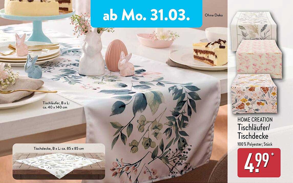 Fabelhafte Aldi Tischdecke 2022 Ebenbild