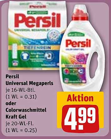 Persil Universal Megaperls oder Colorwaschmittel Kraft Gel