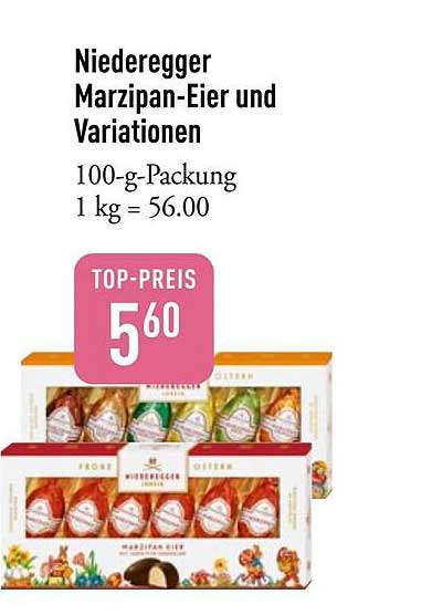 Niederegger Marzipan-Eier und Variationen
