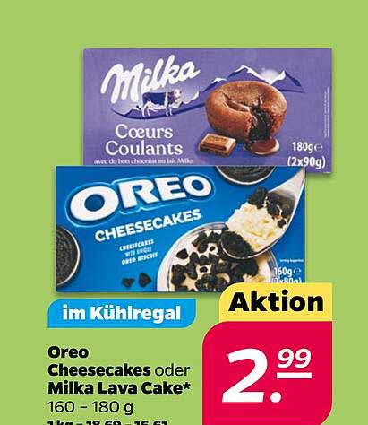 Oreo Cheesecakes oder Milka Lava Cake*