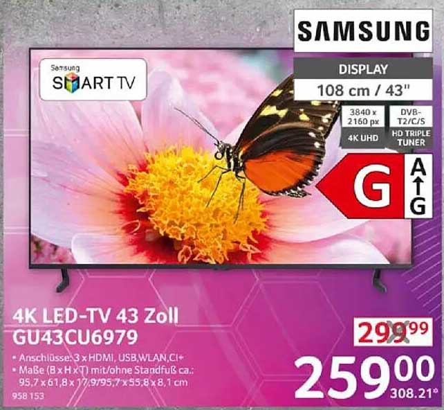 4K LED-TV 43 Zoll GU43CU6979