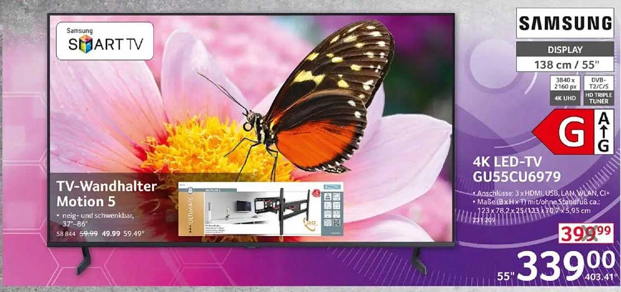 4K LED-TV GU55CU6979 von Samsung