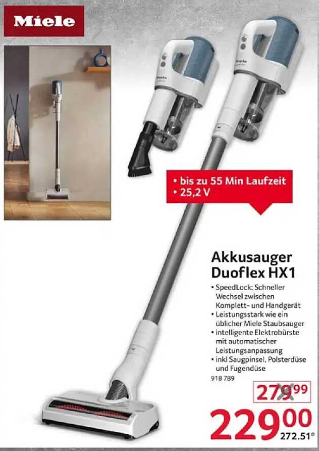 Akkusauger Duoflex HX1 von Miele