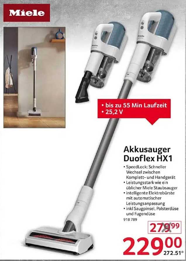Akkusauger Duoflex HX1 von Miele