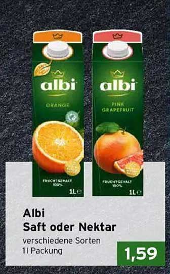 Albi Saft oder Nektar verschiedene Sorten 1l Packung
