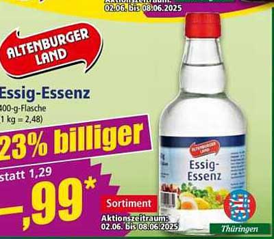 Altenburger Land Essig-Essenz 400-g-Flasche