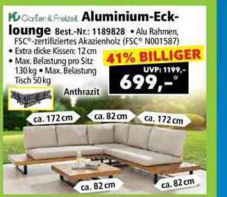 Aluminium-Eck-Lounge