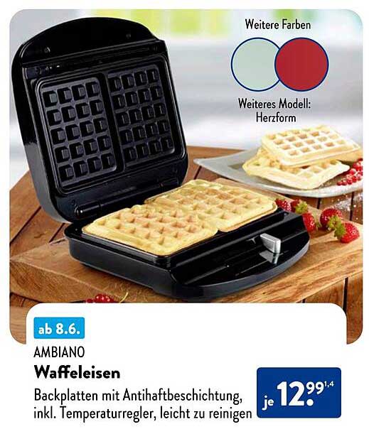 AMBIANO Waffeleisen