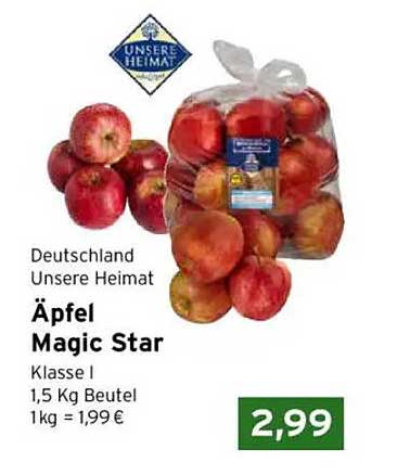 Äpfel Magic Star - Klasse I, 1,5 kg Beutel