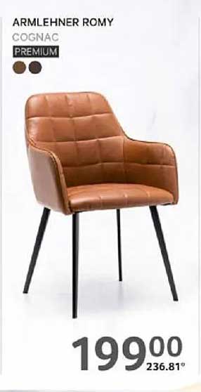 ARMLEHNER ROMY - Cognac Premium Sessel