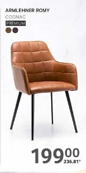Armlehner Romy – Premium Stuhl in Cognac