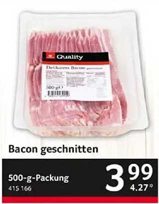 Bacon geschnitten 500-g-Packung