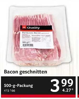 Bacon geschnitten 500-g-Packung