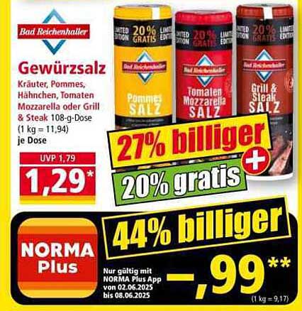 Bad Reichenhaller Gewürzsalz 108-g-Dose