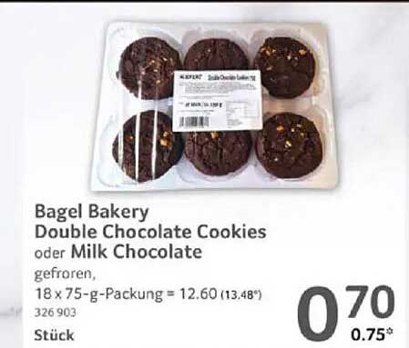 Bagel Bakery Double Chocolate Cookies oder Milk Chocolate