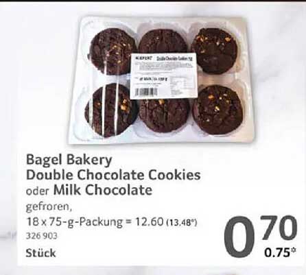 Bagel Bakery Double Chocolate Cookies oder Milk Chocolate