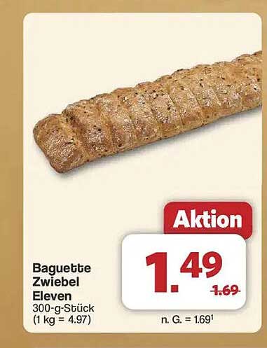 Baguette Zwiebel von Eleven