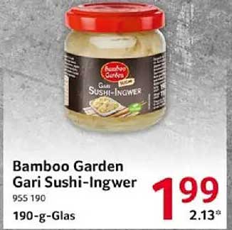 Bamboo Garden Gari Sushi-Ingwer 190-g-Glas