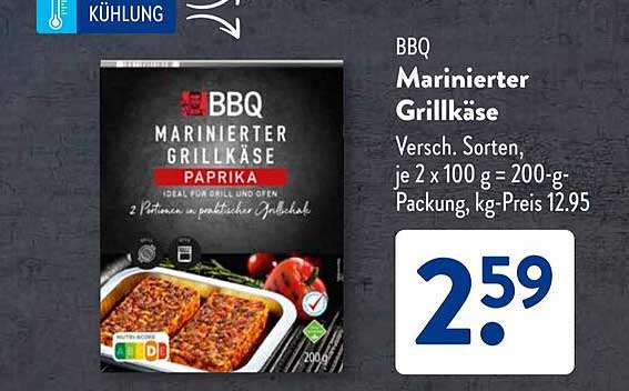BBQ Marinierter Grillkäse Paprika