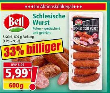 Bell Schlesische Wurst – 600 g im Aktionsangebot