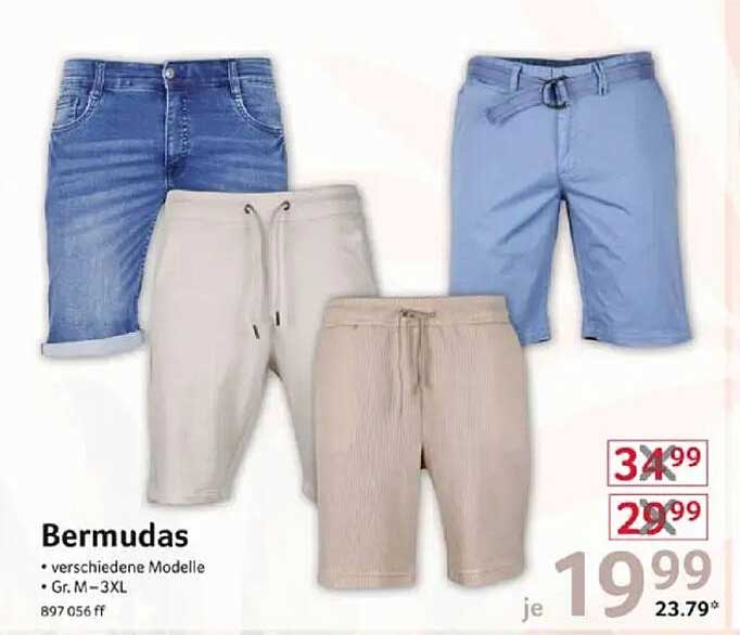 Bermudas – verschiedene Modelle Gr. M – 3XL