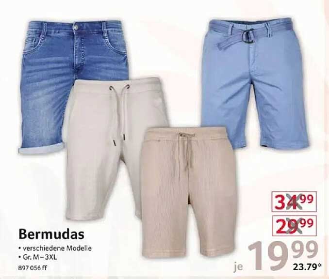 Bermudas - verschiedene Modelle