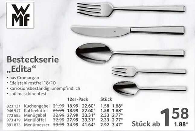 Besteckserie „Edita“ von WMF