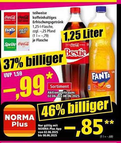 Bestie und Fanta – Erfrischungsgetränke im Angebot
