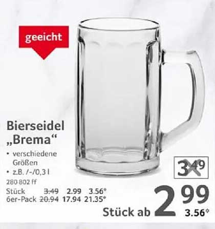 Bierseidel „Brema“ - Ein Must-Have für jede Feier