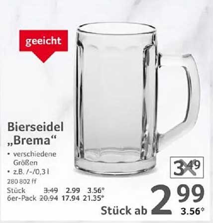 Bierseidel "Brema" – Stück ab 2,99€