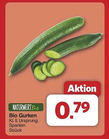 Bio Gurken - frisch und gesund zum Aktionspreis
