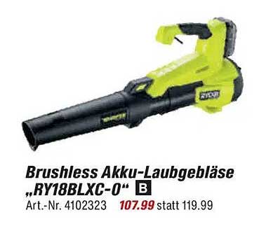 Brushless Akku-Laubgebläse „RY18BLXC-0“