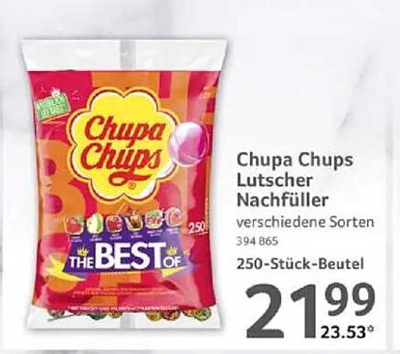Chupa Chups Lutscher Nachfüller - verschiedene Sorten