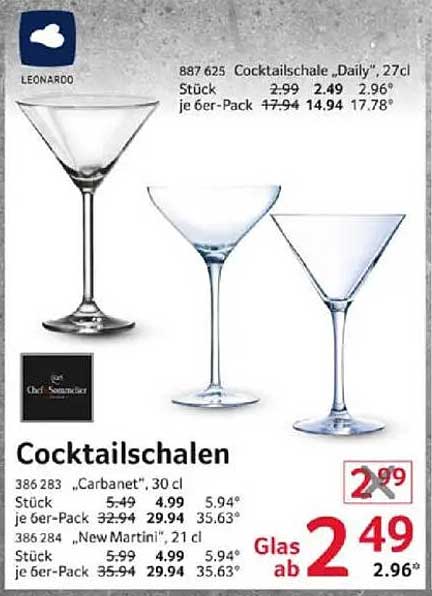 Cocktail-Schalen 'Daily' von Leonardo