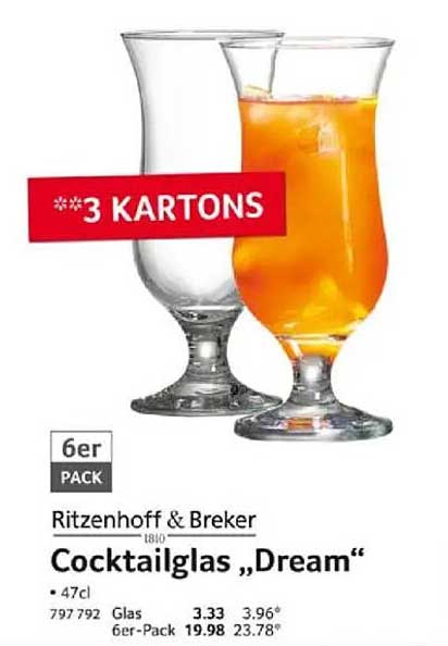 Cocktailglas "Dream" im 6er-Pack von Ritzenhoff & Breker