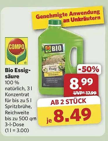 COMPO Bio Essigsäure 3 l