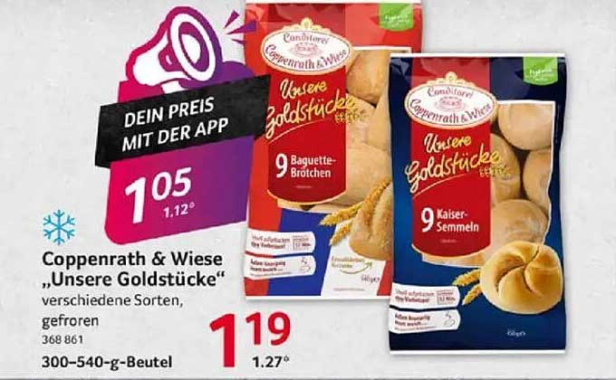 Coppenrath & Wiese „Unsere Goldstücke“ verschiedene Sorten, gefroren