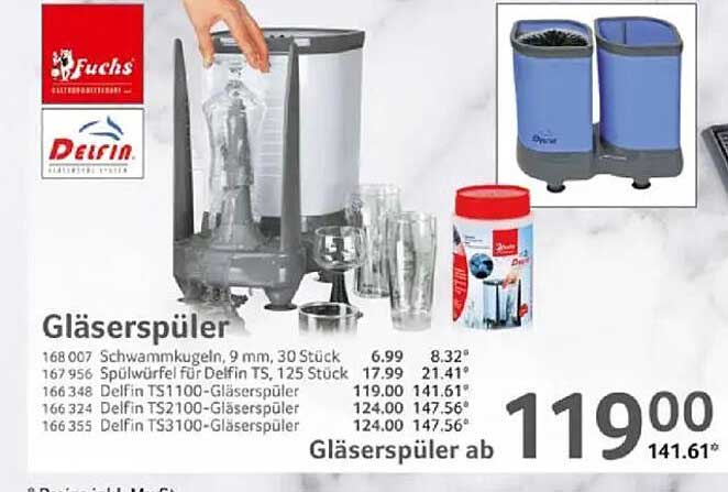 Delfin TS1100-Gläserspüler ab 119,00