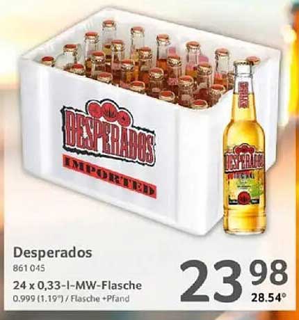 Desperados 24 x 0,33-l-MW-Flasche